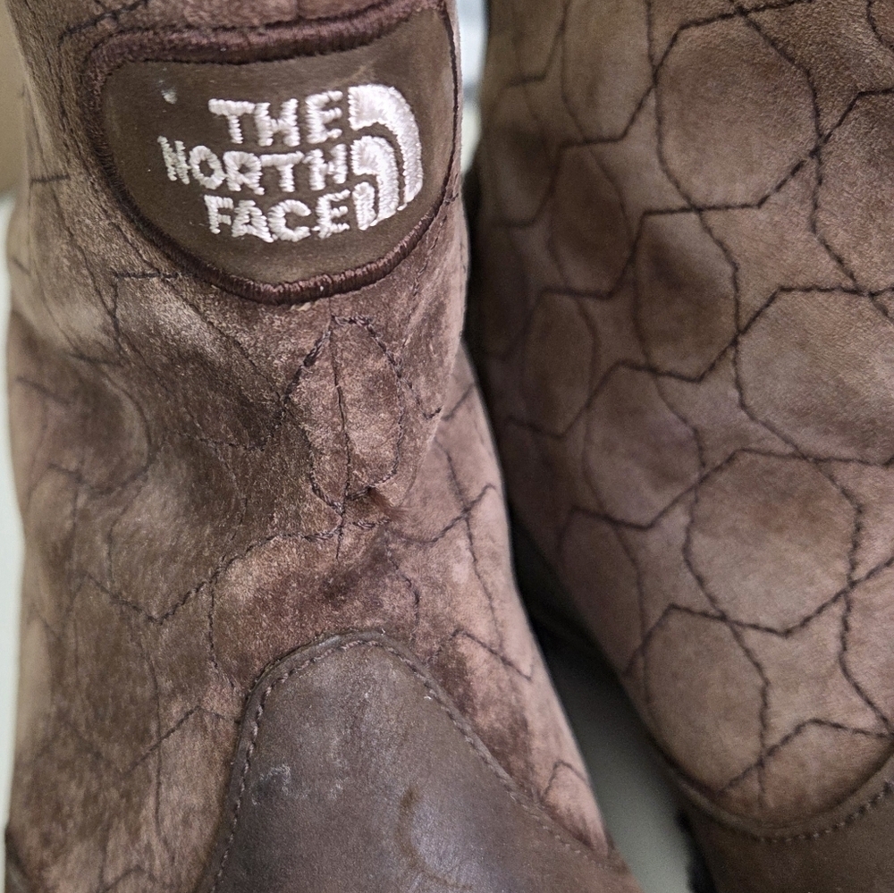 The North Face Primaloft Womens Winter‎ Insulated Brown Boots Back Zip Size 10 - Picture 6 of 13